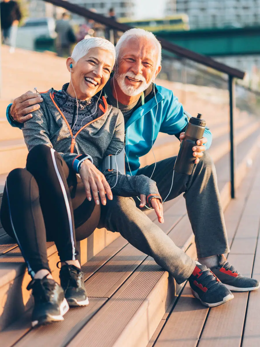 Smiling Couple with Dentures Smiling Couple with Dentures